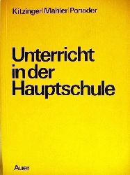 Kitzinger, Erwin [Hrsg.]:  Unterricht in der Hauptschule 