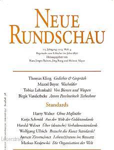 Samuel Fischer, Hans J. Balmes, JÃ¶rg Bong, Helmut Mayer  Neue Rundschau 2004/4. Standards 
