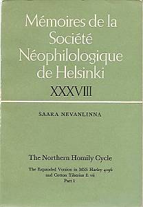 Saara Nevanlinna (editor)  Memoires de la Societe Neophilologique de Helsinki XXXVIII 