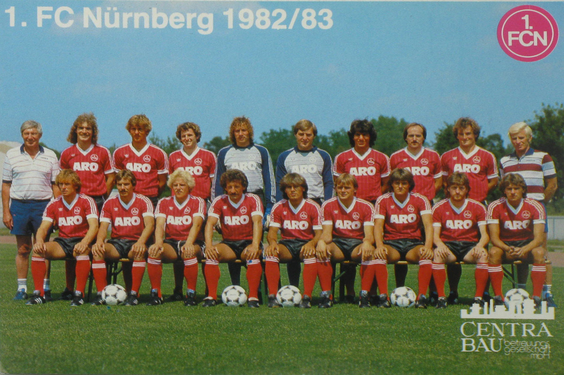   AK Mannschaftskarte 1. FC Nürnberg Saison 1982/83 