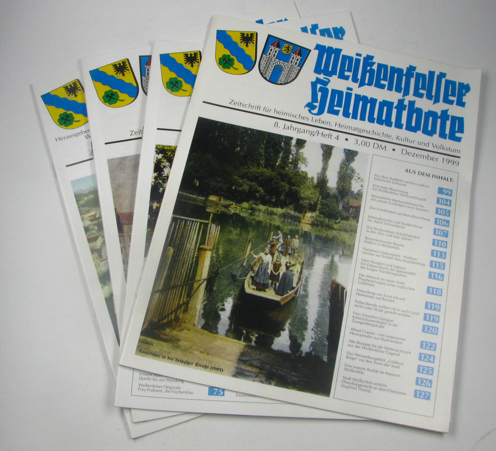 Autorenkollektiv:  Weißenfelser Heimatbote (Hefte 1-4/1999) 