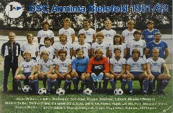   Mannschaftskarte Arminia Bielefeld Saison 1981/82 