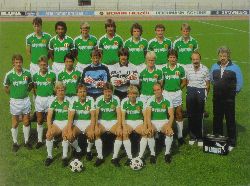 Mnch (Foto):  Mannschaftskarte SV Werder Bremen Saison 1982/83 