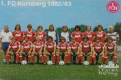   AK Mannschaftskarte 1. FC Nrnberg Saison 1982/83 