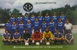   Mannschaftskarte SV Darmstadt um 1981 