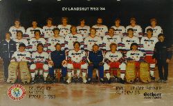   Mannschaftskarte EV Landshut 1983/84 (Eishockey) 