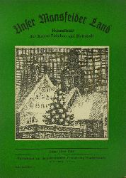Autorenkollektiv:  Unser Mansfelder Land. Heimatblatt der Kreise Eisleben und Hettstedt (Elftes Heft 1954) 