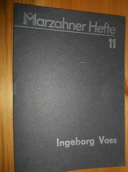 Voss, Ingeborg:  Ingeborg Voss. Marzahner Hefte 11. Zeichnungen und Aquarelle. Ausstellung Galerie M vom 2. September - 7. Oktober (1990). 