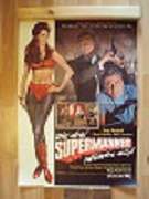   Original Filmplakat (Film-Plakat / Poster) (Thriller): Die drei Supermänner räumen auf. (Hauptrolle: Tony Kendall, Brad Harris u. Nick Jordan) Farbiges Orig.-Filmplakat ca. 84 x 59 cm. 