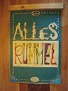 Distel. Das Berliner Kabarett.  Original Plakat (Distel-Plakat / Poster): "Alles Rummel". Plakat in Farbe 81,0 x 57,5 cm gemalt von Kretzschmar 1975. "Die Buchstaben bestehen aus Menschen". 