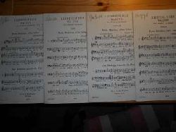 Johannes Brahms (Op. 52. Nr. 1):  Liebeslieder, Walzer. "Rede, Mdchen, allzu liebes". (Aus "Polydora" von Daumer) 4 Hefte fr jeweils Singstimme: Alt, Bass, Sopran, Tenor. (= Edition Peters) 