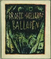 Ramsauer, Hertha: (geschrieben)  Droste-Hlshoff Balladen. Bilder und Umschlagzeichnung von Stephan Hlawa. (Minibuch) 