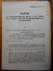   Deckblatt zur Betriebsrteverordnung (BRV) in der Fassung vom 15. Dezember 1924 nebst Ausfhrungsbestimmungen und Wahlordnung. Gltig ab 1. April 1926. 
