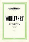 Franz Wohlfahrt / Fritz Spindler (Hrsg.):  60 Etüden für Violine - Sixty Studies for Violin. Studies - Etudes. Opus 45. Viola. (Spindler) (= Edition Peters, no. 9166) 