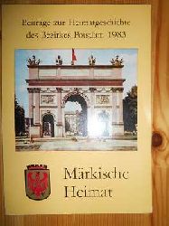 Kulturbund der DDR, BV Potsdam (Hrsg.):  Mrkische Heimat. Beitrge zur Heimatgeschichte des Bezirkes Potsdam 1983. Heft 2 