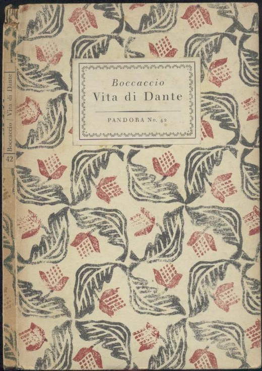 Boccaccio, Giovanni  Vita di Dante. 