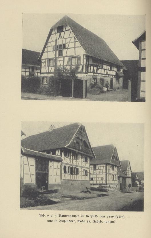 Riff, Adolf  Zur Entwicklungsgeschichte des elsässischen Bauernhauses. In: Straßburger Monatshefte. 8. Jahrgang, Heft 4. 