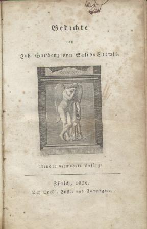 Salis-Seewis, Johann Gaudenz von  Gedichte. Neueste vermehrte Auflage. 