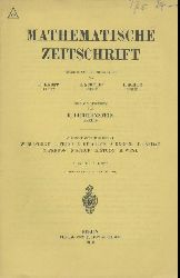 Lichtenstein, Leon (Hrsg.)  Mathematische Zeitschrift. Unter stndiger Mitwirkung von Konrad Knopp, Erhart Schmidt u. Issai Schur hrsg. v. Leon Lichtenstein. 1. Band. 4 in 3 Heften. 