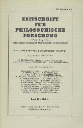 Schischkoff, Georgi (Hrsg.)  Zeitschrift fr philosophische Forschung. Band XI, Heft 3: Juli-September. 