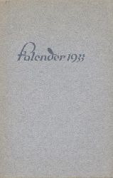 Hlderlin, Friedrich - Rainer Wunderlich Verlag (Hrsg.)  Kalender fr das Jahr 1933 mit Gedichten von Hlderlin. 