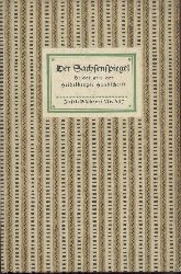 Knberg, Eberhard v. (Hrsg.)  Der Sachsenspiegel. Bilder aus der Heidelberger Handschrift. Eingeleitet u. erlutert v. Eberhard v. Knberg. 