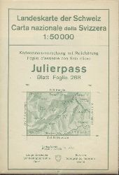   Landeskarte der Schweiz. Carta nazionale della Svizzera. Blatt / Foglio 268: Julierpass. 1:50000. 