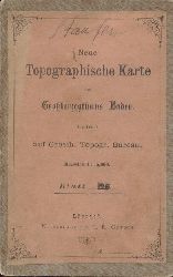 Groherzoglich Topographisches Bureau (Bearb.)  Neue Topographische Karte des Groherzogthums Baden. Blatt 128: Staufen (Belchen). 1:25000. 