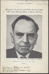 Fajans, Kasimir  Professor Dr. Otto Hahn, Gttingen. Honored by Seventh Annual Pioneer Lecture, 13th Annual Meeting, Society of Nuclear Medicine. Reprint from Journal Nuclear Medicine, Vol. 7, May 1966. 