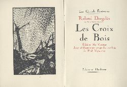 Dorgels, Roland (d.i. Roland Lecavel)  Les Croix de Bois. Edition ne varietur. 