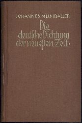 Mumbauer, Johannes  Die deutsche Dichtung der neuesten Zeit in zwei Bnden. Band 1 (mehr nicht erschienen). 