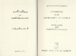 Sabuni, Abdulghafur  Handbuch der arabischen Literatur. Anthologie der traditionellen Prosa. Band 1 und 2 (von 3). 