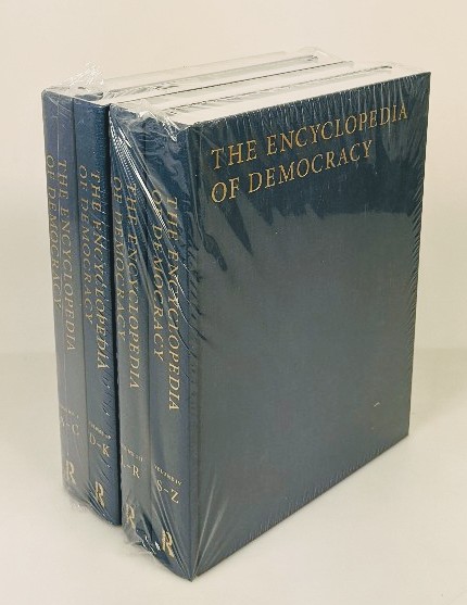 Lipset, Seymour Martin:  The Encyclopedia of Democracy - 4 volume set : 1. A - C / 2. D - K / 3. L - R / 4. S - Z. 