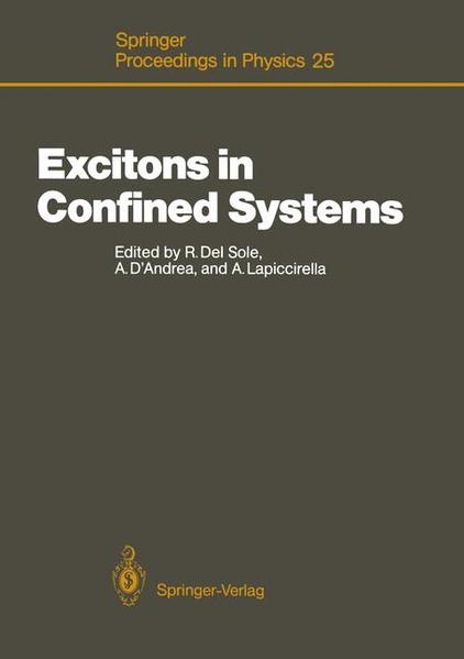 Del Sole, Rodolfo a. o. (Edts.):  Excitons in confined systems. Proceedings of the internat. meeting, Rome, Italy, April 13 - 16, 1987. (=Springer proceedings in physics ; Vol. 25). 