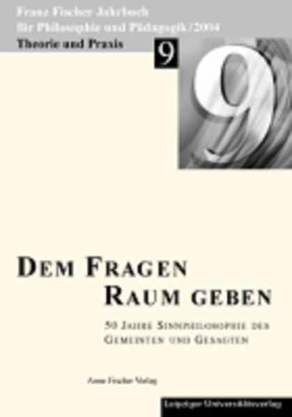Altfelix, Thomas u.a.:  Dem Fragen Raum geben: 50 Jahre Sinnphilosophie des Gemeinten und Gesagten. Franz-Fischer-Jahrbücher; Bd. 9 / 2004: Theorie und Praxis. 