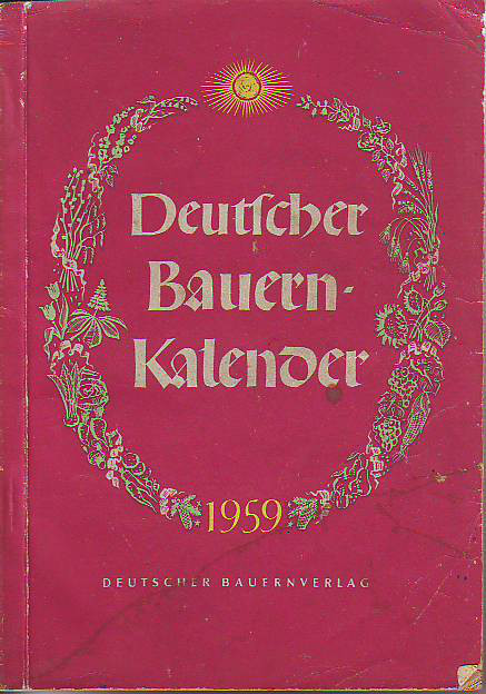    Deutscher Bauernkalender 1959. 