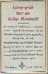 Niemeier, Gottfried (Hrsg.):  Lehrgesprch ber das Heilige Abendmahl. 