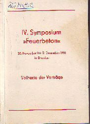    Feuerbeton. IV. (internationales) Symposium. 