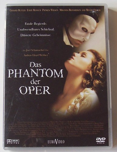 Gerard, Butler, Rossum Emmy und Wilson Patrick:  Das Phantom der Oper (Einzel-DVD) 