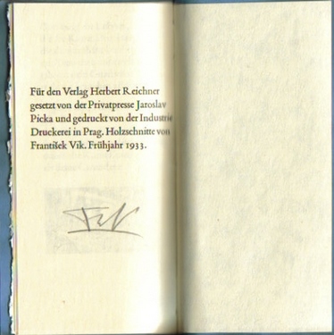 Vik, Frantisek  Lob der edlen Kunst, (Buch-Druckerey), 