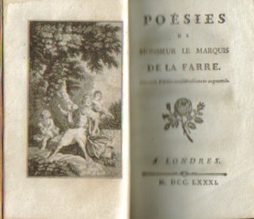 De La Farre, Monsieur Le Marquis (Charles Auguste)  Poesies 