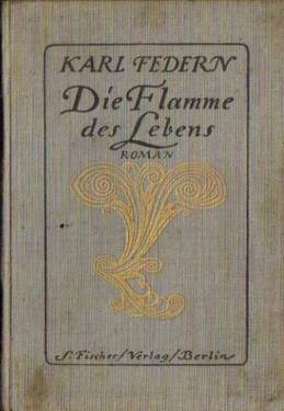 Federn, Karl  Die Flamme des Lebens (Roman) 