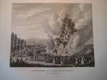 Berthault, (Jean-Gabriel) (?)  Commemoration de la Prise de la Bastille le 14 Juillet 1792 (Gravure) 