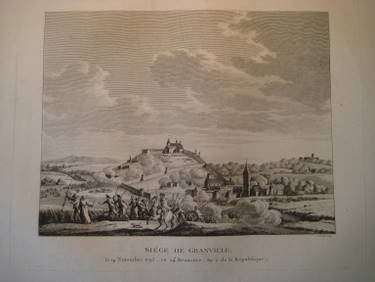 Berthault, (Jean-Gabriel) (?)  Siege de Granville le 14 Novembre 1793, ou 24 Brumaire, An 2 de la Republique (Gravure) 