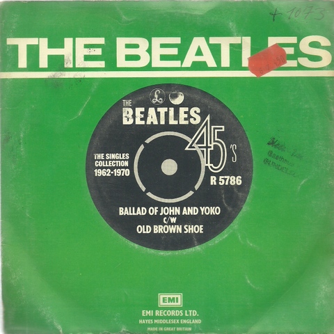 The Beatles  Ballad of John and Yoko + Old Brown Shoe (Single 45 UpM) 