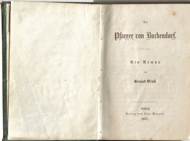 Ernst, Konrad,  Der Pfarrer von Buchendorf (Ein Roman) 