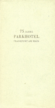 Krefelder Hotel (Hg.)  75 Jahre Parkhotel Krefelder Hof. 1911-1986 