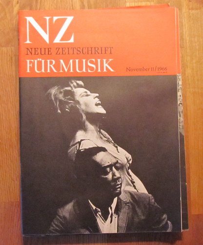 Hartmann, Karl Amadeus und Ernst Thomas  NZ / Neue Zeitschrift für Musik Nr. 11/1966 