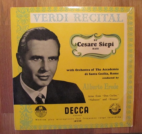 Erede, Alberto  Verdi Recital LP 10" 