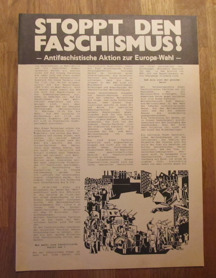 Antifaschistische Aktion (Hg.)  Stoppt den Faschismus! (Antifaschistische Aktion zur Europa-Wahl) 